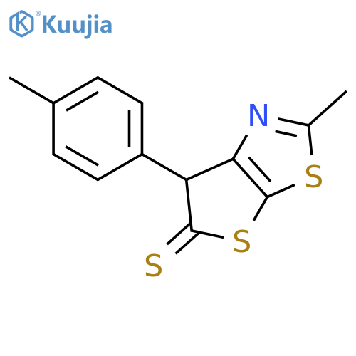 THIENO[3,2-D]THIAZOLE-5(6H)-THIONE, 2-METHYL-6-(4-METHYLPHENYL)- structure
