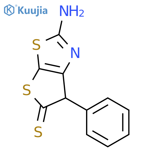Thieno[3,2-d]thiazole-5(6H)-thione, 2-amino-6-phenyl- structure