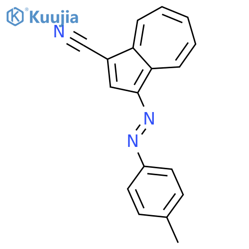 1-AZULENECARBONITRILE, 3-[(4-METHYLPHENYL)AZO]- structure