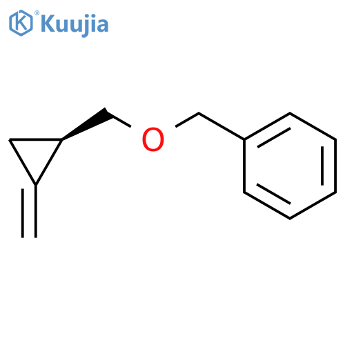 BENZENE, [[[(1R)-METHYLENECYCLOPROPYL]METHOXY]METHYL]- structure