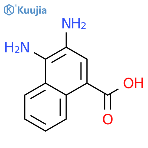 1-Naphthalenecarboxylicacid,3,4-diamino-(9CI) structure