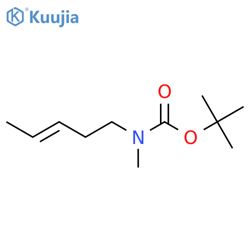 tert-Butyl methyl(pent-3-en-1-yl)carbamate structure