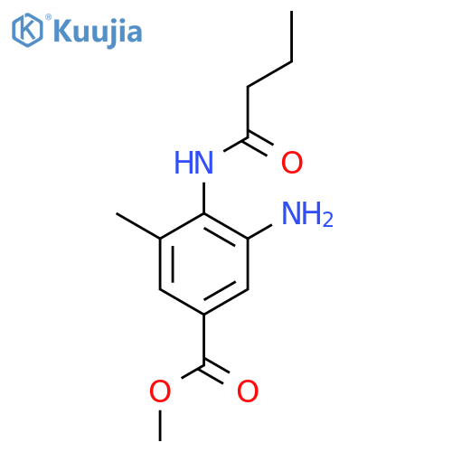 Methyl 3-Amino-4-butanamido-5-methylbenzoate structure
