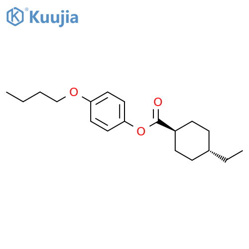 (4-Butoxyphenyl) 4-ethylcyclohexane-1-carboxylate structure