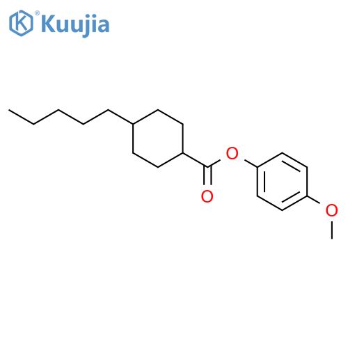 4-methoxyphenyl trans-4-pentylcyclohexanoate structure