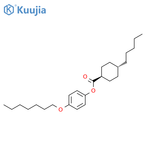 CYCLOHEXANECARBOXYLIC ACID, 4-PENTYL-, 4-(HEPTYLOXY)PHENYL ESTER, TRANS- structure