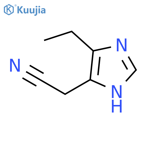 4-ethyl-1H-Imidazole-5-acetonitrile structure