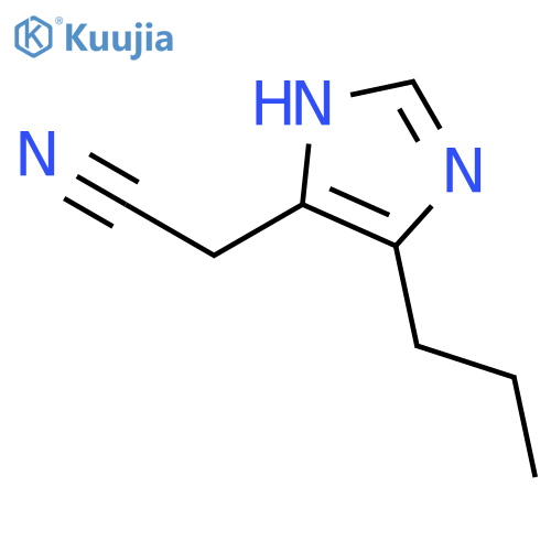 1H-IMIDAZOLE-4-ACETONITRILE, 5-PROPYL- structure