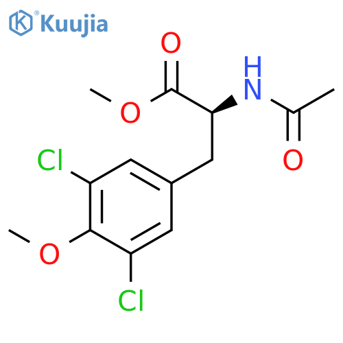 L-TYROSINE, N-ACETYL-3,5-DICHLORO-O-METHYL-, METHYL ESTER structure