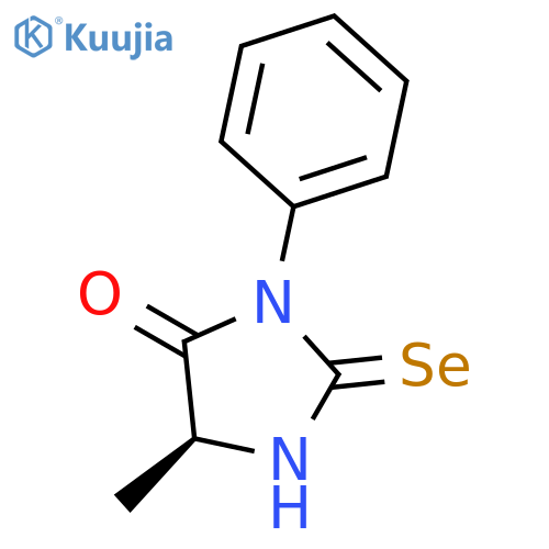 4-IMIDAZOLIDINONE, 5-METHYL-3-PHENYL-2-SELENOXO-, (S)- structure