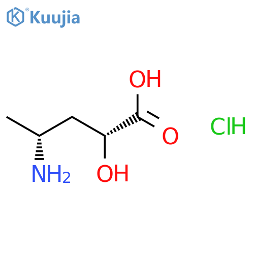 PENTANOIC ACID, 4-AMINO-2-HYDROXY-, HYDROCHLORIDE, (R*,R*)- structure