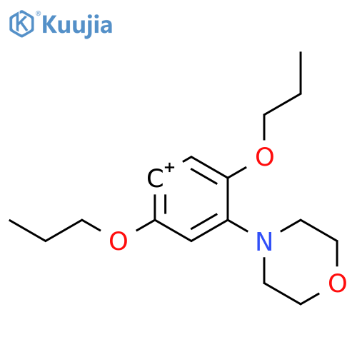 Phenylium, 4-(4-morpholinyl)-2,5-dipropoxy- structure