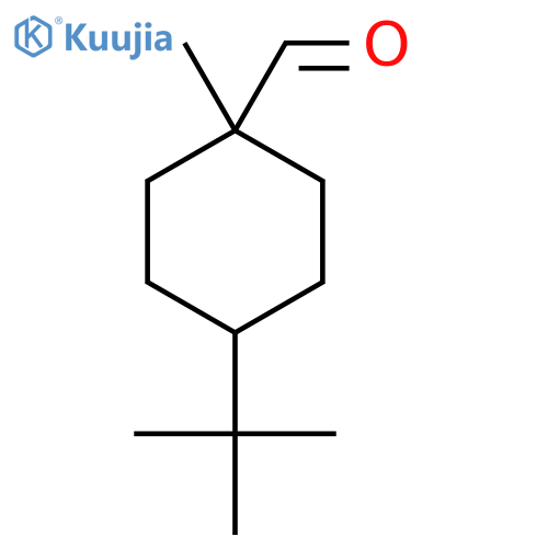 4-tert-Butyl-1-methylcyclohexane-1-carbaldehyde structure