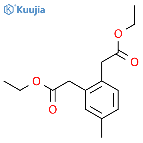 1,2-Benzenediacetic acid, 4-methyl-, diethyl ester structure