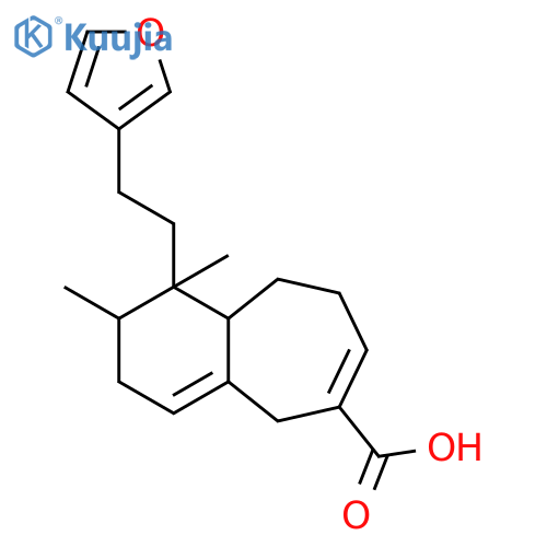 1H-Benzocycloheptene-6-carboxylic acid, 1-[2-(3-furanyl)ethyl]-2,3,5,8,9,9a-hexahydro-1,2-dimethyl- (9CI) structure