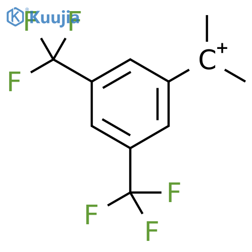 Ethylium, 1-[3,5-bis(trifluoromethyl)phenyl]-1-methyl- structure