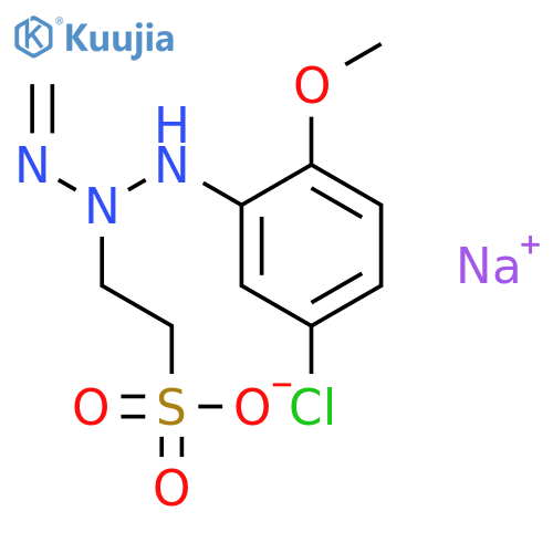 sodium 2-[3-(5-chloro-2-methoxyphenyl)-1-methyltriazen-2-yl]ethanesulphonate structure