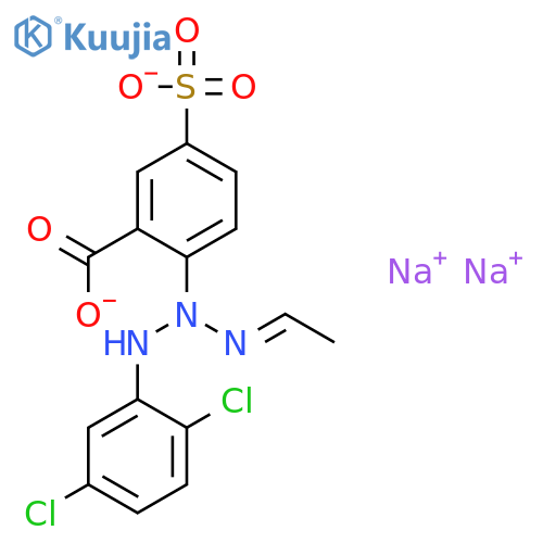 disodium 2-[3-(2,5-dichlorophenyl)-1-ethyltriazen-2-yl]-5-sulphonatobenzoate structure
