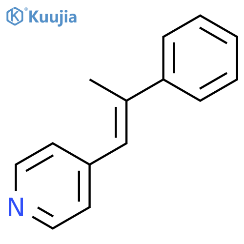 4-(2-phenylprop-1-enyl)pyridine structure
