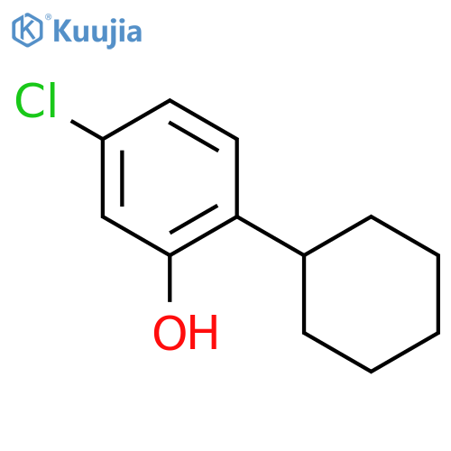 PHENOL, 5-CHLORO-2-CYCLOHEXYL- structure