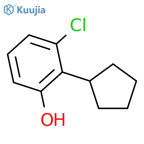 Phenol, 3-chloro-2-cyclopentyl- structure