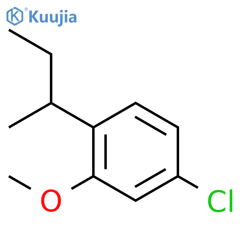 BENZENE, 4-CHLORO-2-METHOXY-1-(1-METHYLPROPYL)- structure