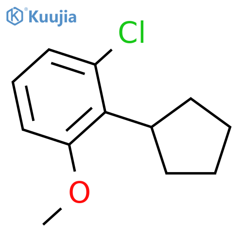 BENZENE, 1-CHLORO-2-CYCLOPENTYL-3-METHOXY- structure
