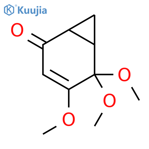 Bicyclo[4.1.0]hept-3-en-2-one, 4,5,5-trimethoxy- structure