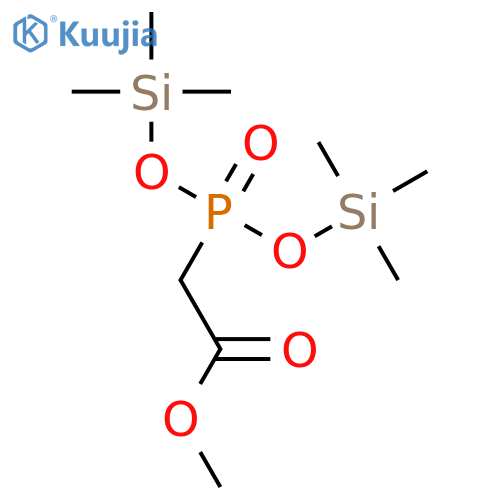 Acetic acid, [bis[(trimethylsilyl)oxy]phosphinyl]-, methyl ester structure