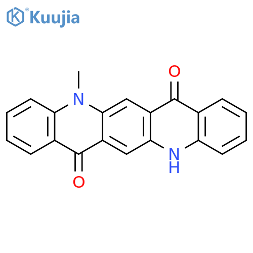 QUINO[2,3-B]ACRIDINE-7,14-DIONE, 5,12-DIHYDRO-5-METHYL- structure