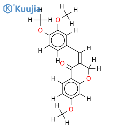 3-(3,4-Dimethoxy-benzyliden)-7-methoxy-chromanon-(4) structure