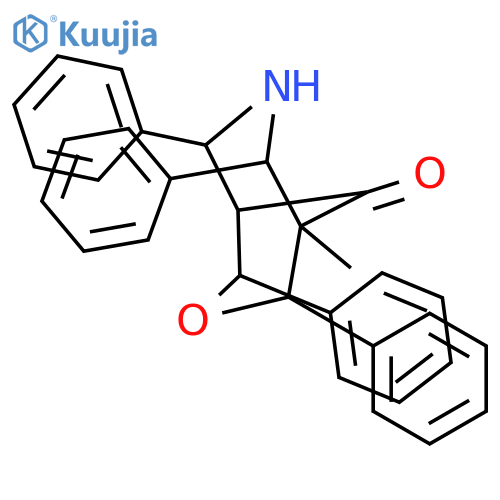 3-OXA-7-AZABICYCLO[3.3.1]NONAN-9-ONE, 1-METHYL-2,4,6,8-TETRAPHENYL- structure
