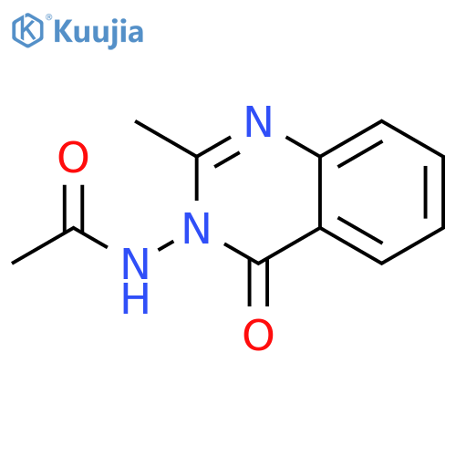 Acetamide, N-(2-methyl-4-oxo-3(4H)-quinazolinyl)- structure