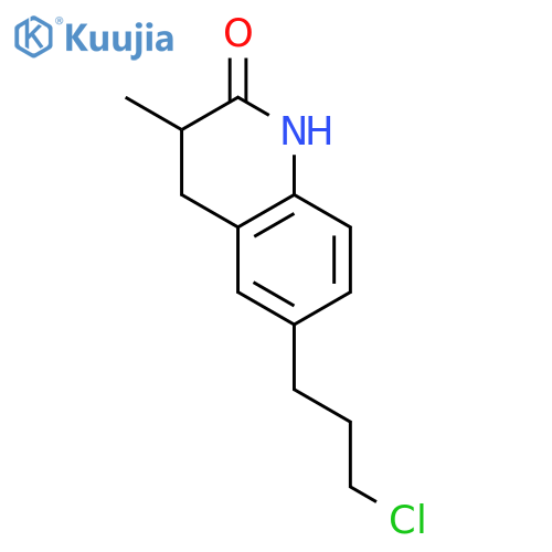 2(1H)-QUINOLINONE, 6-(3-CHLOROPROPYL)-3,4-DIHYDRO-3-METHYL- structure