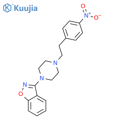1,2-Benzisoxazole, 3-[4-[2-(4-nitrophenyl)ethyl]-1-piperazinyl]- structure