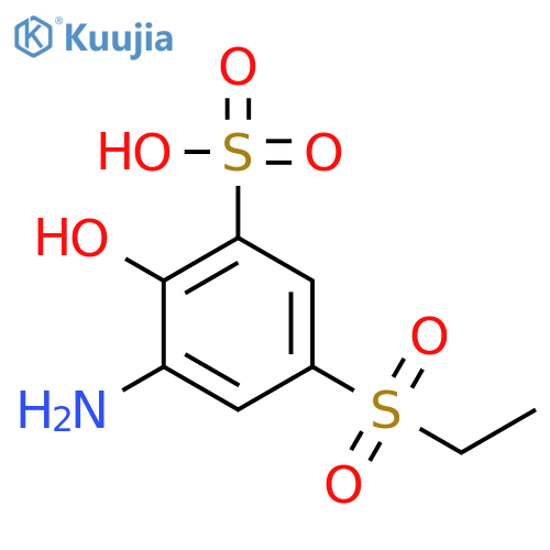 3-Amino-5-(ethanesulfonyl)-2-hydroxybenzene-1-sulfonic acid structure