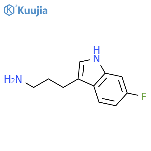 1H-Indole-3-propanamine, 6-fluoro- structure