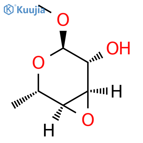 alpha-L-Altropyranoside, methyl 3,4-anhydro-6-deoxy- (9CI) structure