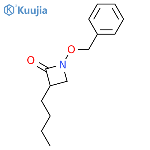 2-Azetidinone, 3-butyl-1-(phenylmethoxy)- structure