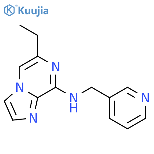 IMIDAZO[1,2-A]PYRAZIN-8-AMINE, 6-ETHYL-N-(3-PYRIDINYLMETHYL)- structure