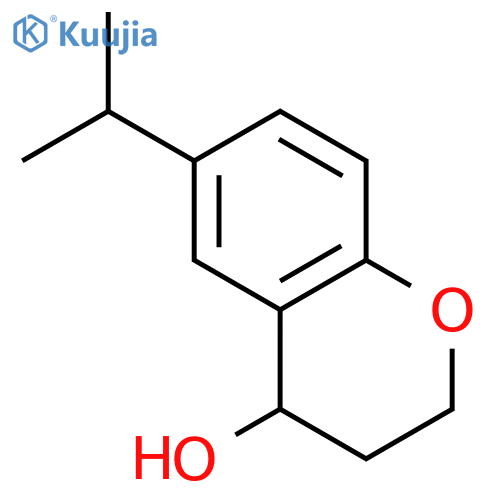 2H-1-Benzopyran-4-ol, 3,4-dihydro-6-(1-methylethyl)- structure