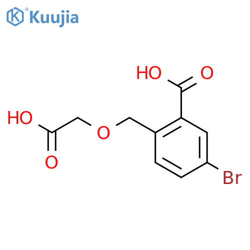 5-bromo-2-(carboxymethoxy)methylbenzoic acid structure