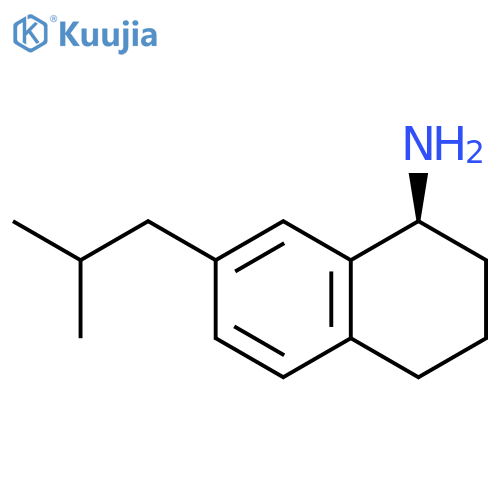 1-NAPHTHALENAMINE, 1,2,3,4-TETRAHYDRO-7-(2-METHYLPROPYL)-, (1S)- structure