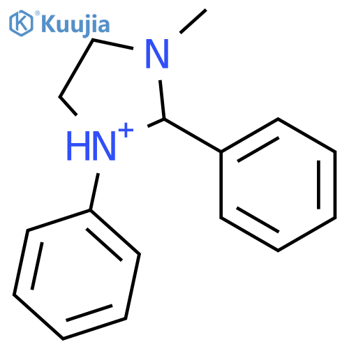 1H-Imidazolium, 4,5-dihydro-3-methyl-1,2-diphenyl- structure