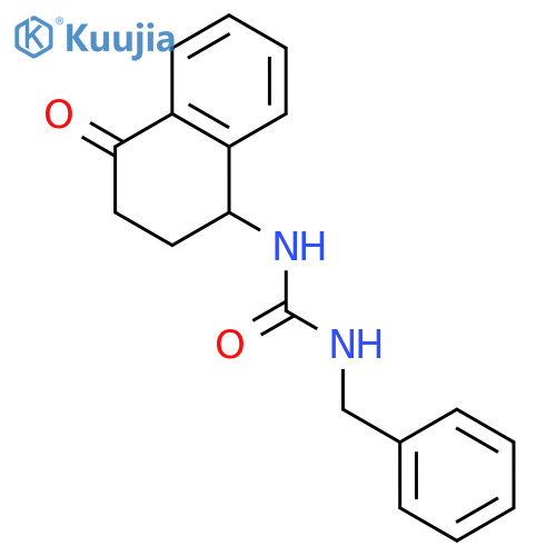Urea, N-(phenylmethyl)-N'-(1,2,3,4-tetrahydro-4-oxo-1-naphthalenyl)- structure