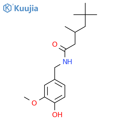 Hexanamide, N-[(4-hydroxy-3-methoxyphenyl)methyl]-3,5,5-trimethyl- structure