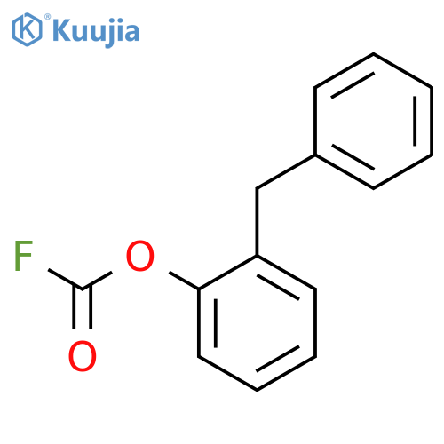 Carbonofluoridic acid, 2-(phenylmethyl)phenyl ester structure