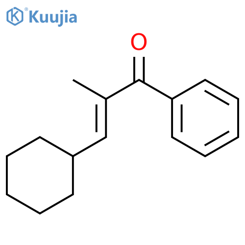 2-Propen-1-one, 3-cyclohexyl-2-methyl-1-phenyl-, (2E)- structure