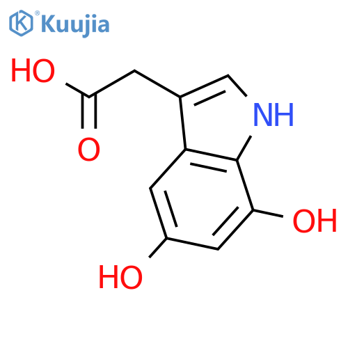 1H-Indole-3-acetic acid, 5,7-dihydroxy- structure
