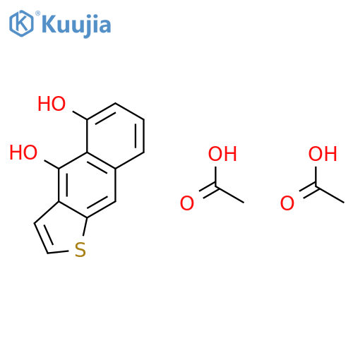 Acetic acid--naphtho[2,3-b]thiophene-4,5-diol (2/1) structure